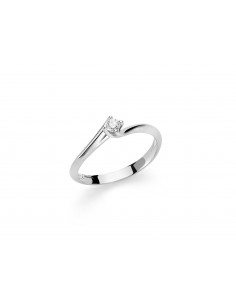 Anello Solitario Diamante Miluna 10 punti